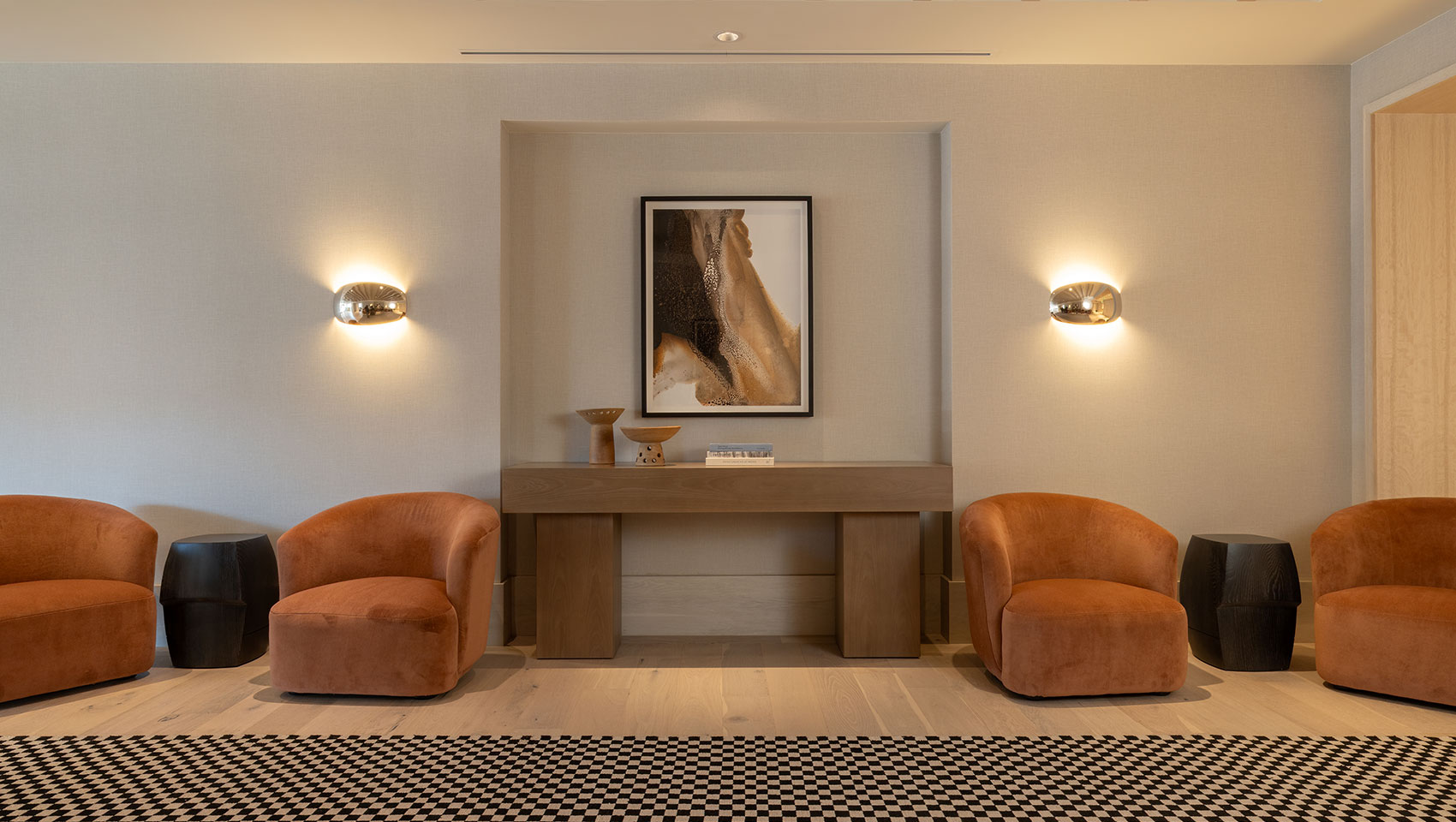 Prefunction space at Kimpton Claret Hotel